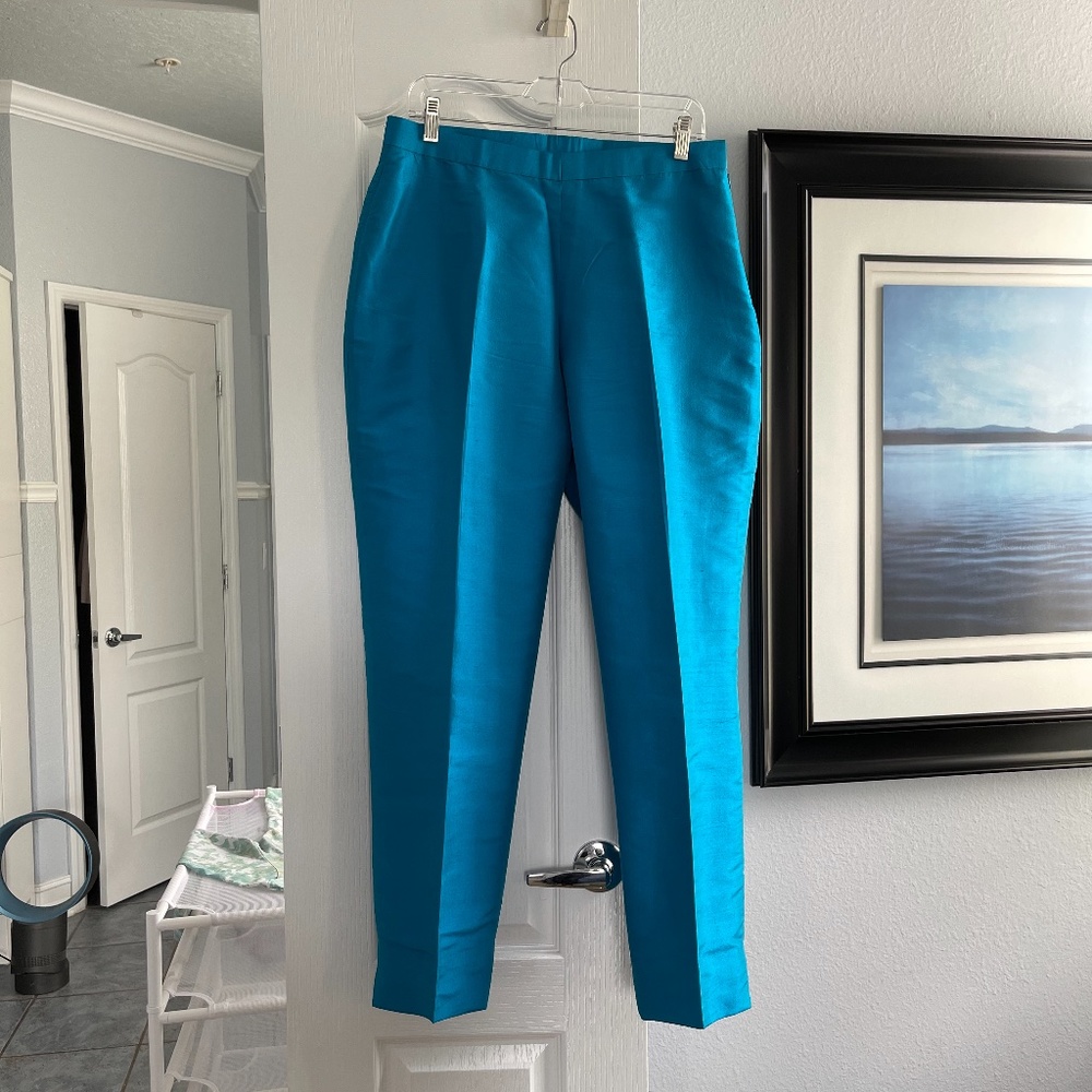 Hand tailored real silk pants